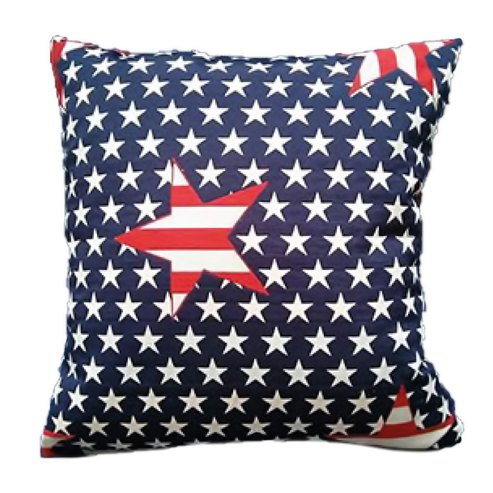 Federa per cuscino cervicale con bandiera degli Stati Uniti e stelle,  cuscino rotondo in bambù, piccoli cuscini rotondi decorativi, cuscini  cilindrici per letto : : Casa e cucina